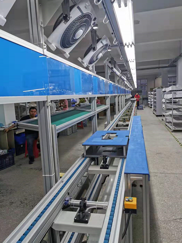 电子盖板倍速链线体