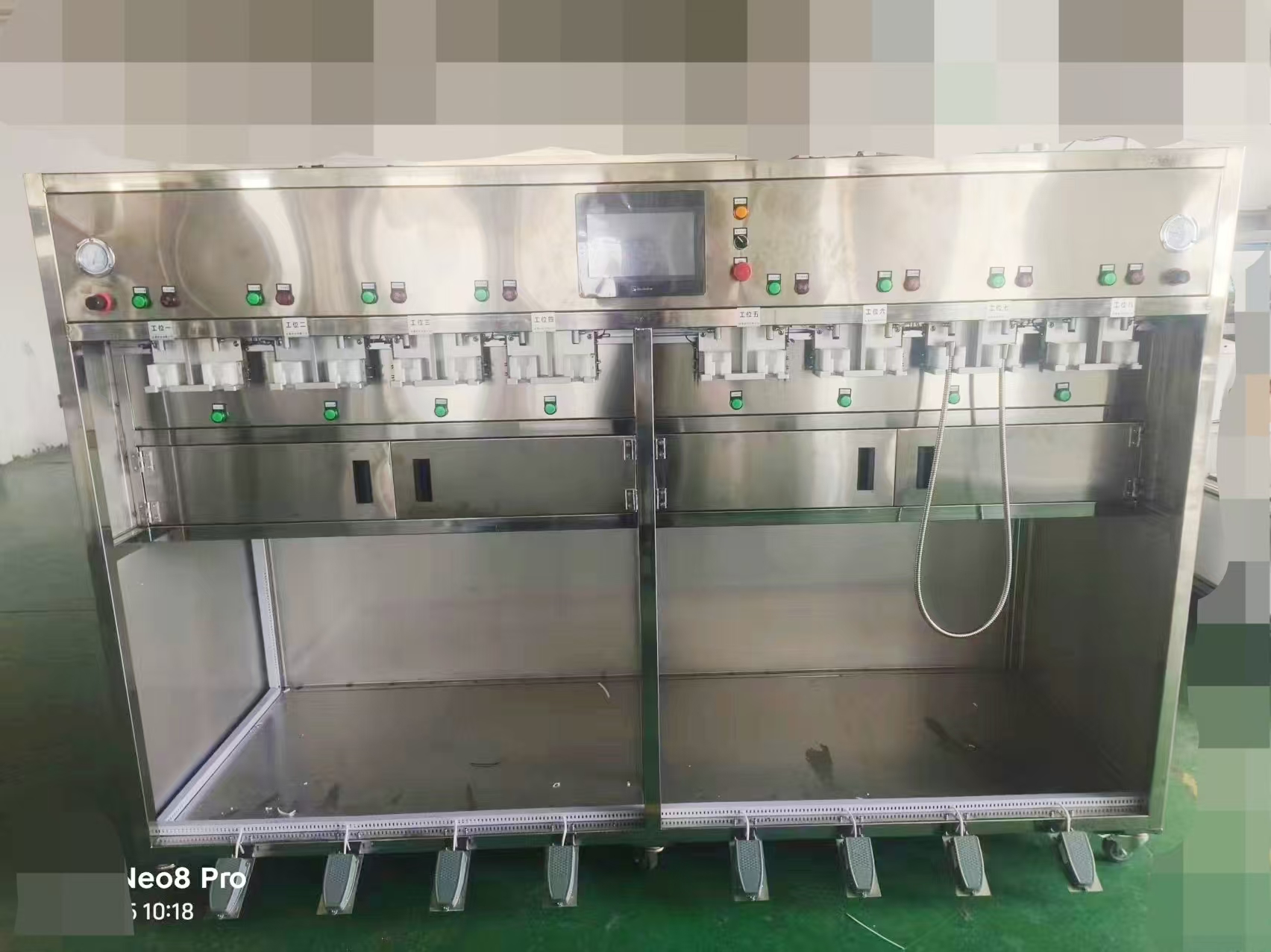 金属管八工位试气机