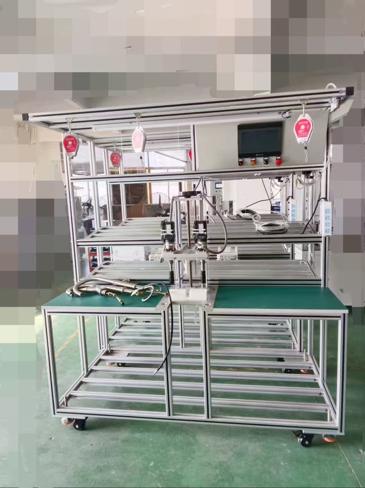 双把手锁阀芯工作台