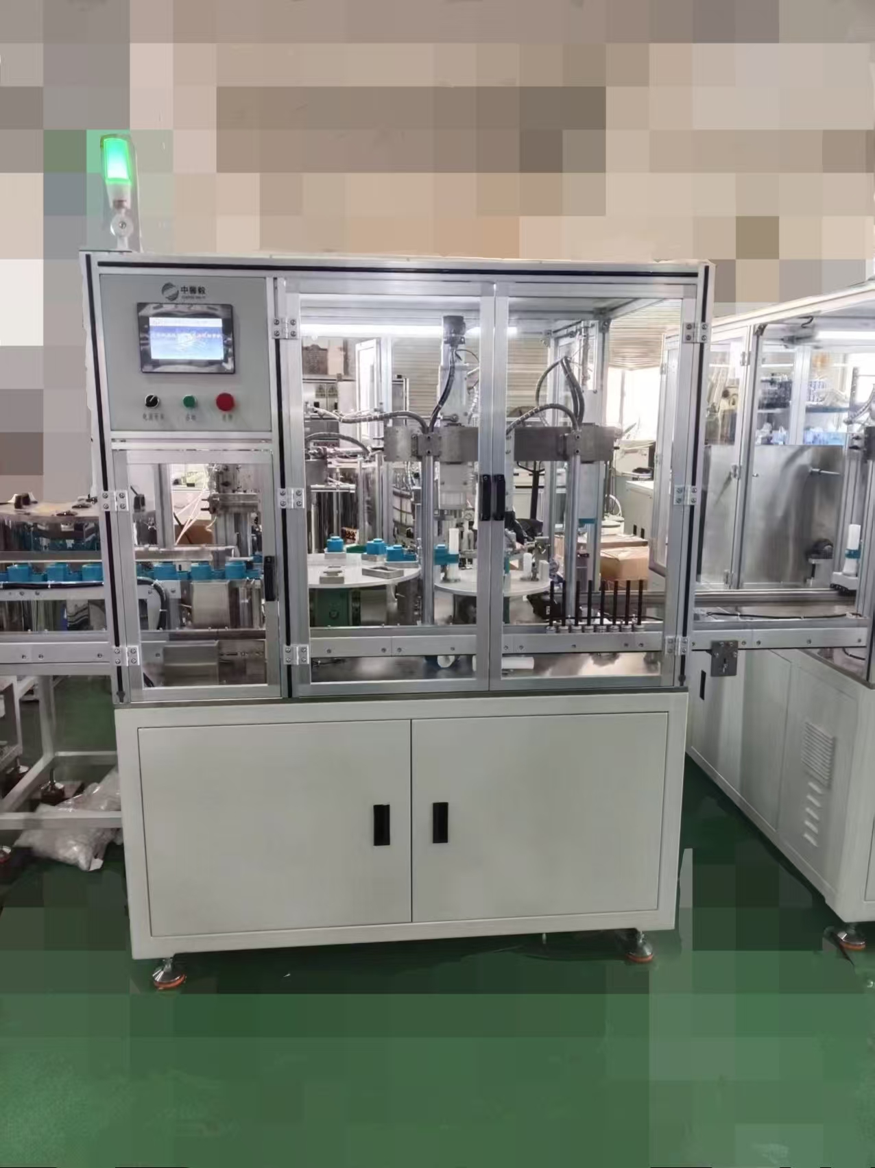 进水筒身外浮筒组装机